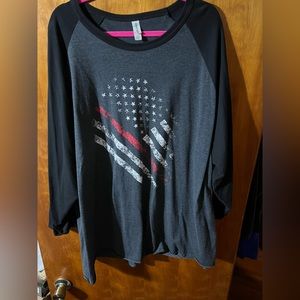 4x quarter length sleeved shirt